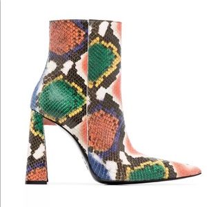 Area NYC Snakeskin-effect 90mm Ankle Boots